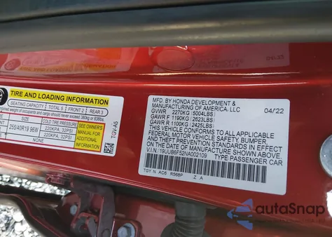 2022 Acura Tlx A-Spec Package z USA, uszkodzony, nr VIN 19UUB6F52NA002109